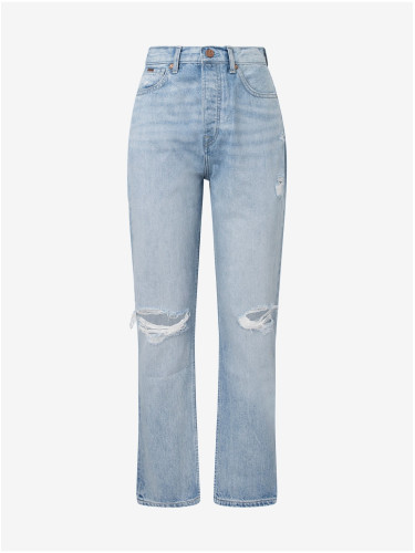 Light blue women straight fit jeans Pepe Jeans Celyn - Women