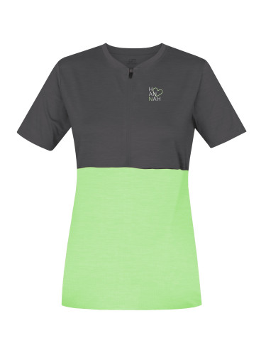 Women's T-shirt Hannah BERRY asphalt/paradise green mel