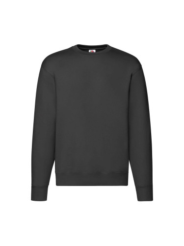 Men's Black Sweatshirt Set-in Sweat Fruit of the Loom