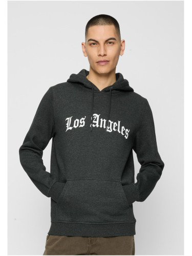 Los Angeles Text Hoody Charcoal