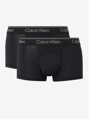 Calvin Klein Set of two black boxer shorts in black with elastic hem 2PK C - Men