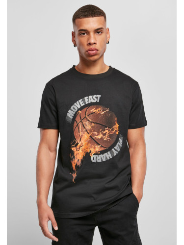 Burning BBball Tee Black