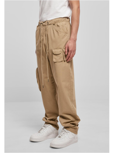 Asymmetrical union trousers beige