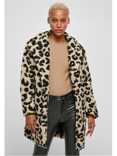 Women's sandleo oversized AOP Sherpa Coat