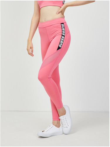 Pink women's sports leggings Guess Angelica