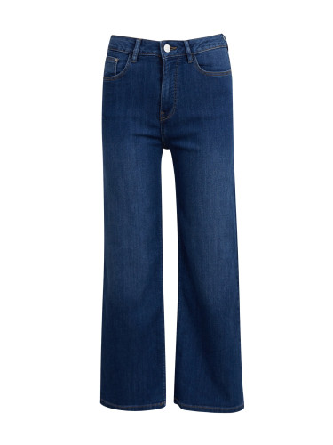 Orsay Navy Blue Women's Wide Jeans - Women's