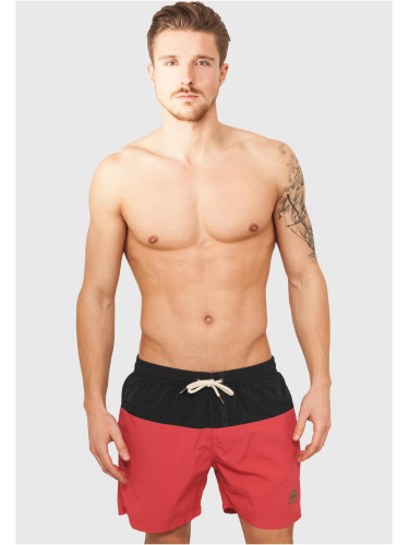 Men's Block Swimsuit Black/Red