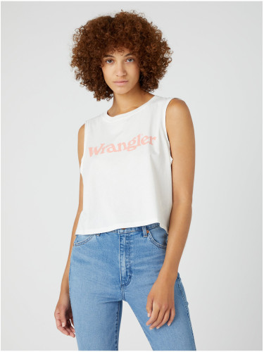 White Women's Tank Top Wrangler - Women