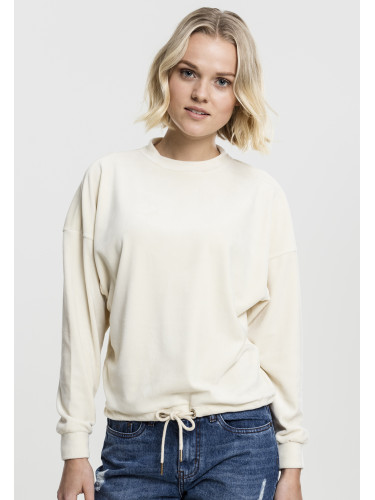 Women's Oversized Velvet Crew Sand