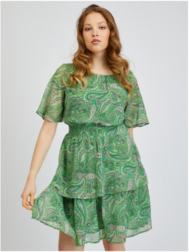 Orsay Green Ladies Patterned Dress - Women