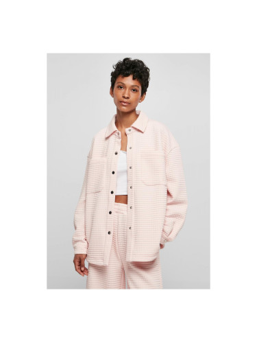 Women's quilted sweatshirt pink