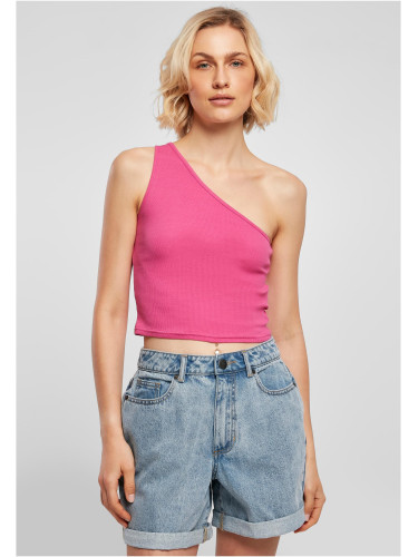 Women's cropped asymmetrical top light purple