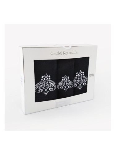 Zwoltex Unisex's Towel Set Sułtan Black/Pattern