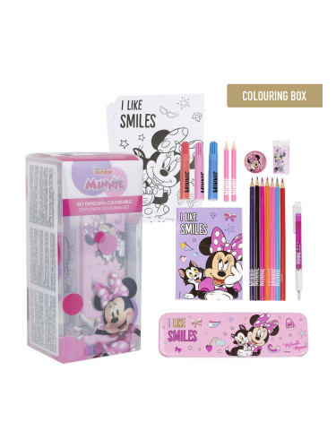 COLOURING STATIONERY SET MINNIE