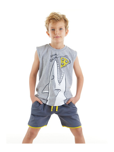 mshb&g Pizza Shark Boy T-shirt Shorts Set