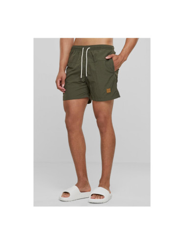 Men's Swimsuit Block Olive