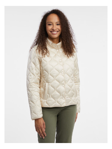Orsay Cream Women's Quilted Light Jacket - Women's