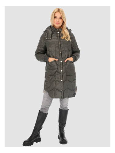 PERSO Woman's Quilted women's jacket with side slits