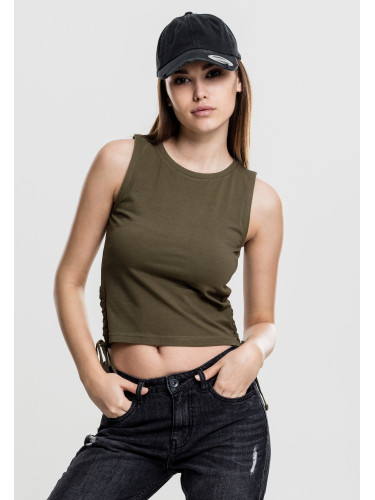 Women's lace olive top