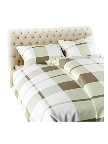 Edoti Checked flannel bedding A774