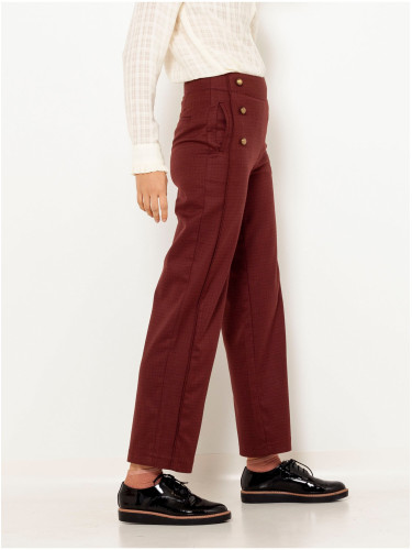 Brown wide cropped trousers CAMAIEU