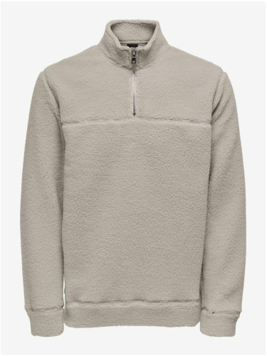 Men's Light Grey Sweatshirt ONLY & SONS Remy - Men