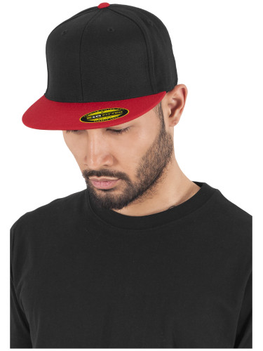 Premium 210 Fitted 2-Tone blk/red