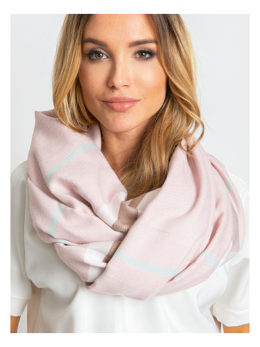 Light pink scarf with fringe