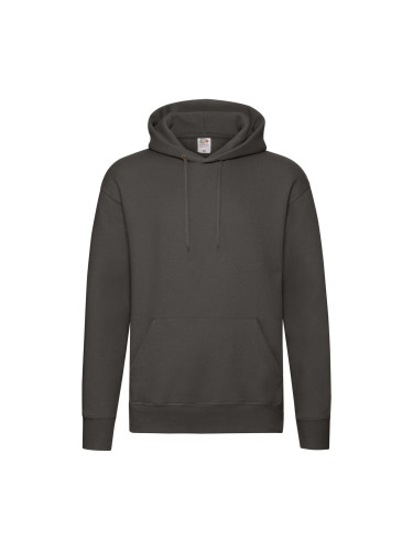 Dark Grey Men's Hooded Sweat Fruit of the Loom