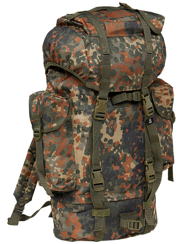 Nylon military backpack flecktarn