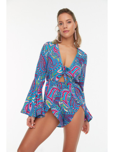 Дамски гащеризон. Trendyol Tie detailed