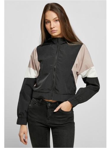 Women's Short 3-Color Pressed Jacket Black/Duskrose/White Sand