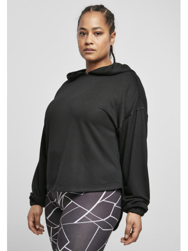 Women's Oversized Modal Terry Terry Hoodie Black