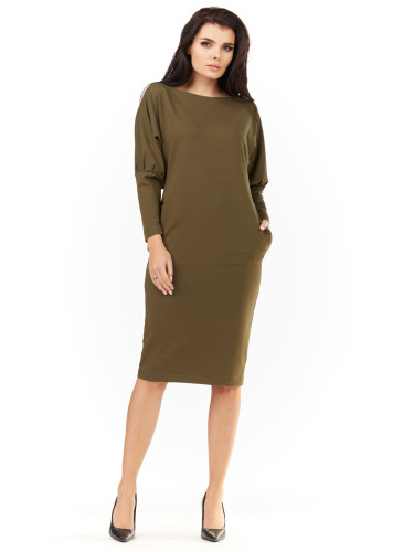 Awama Woman's Dress A206 Khaki