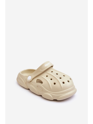 Boto Детски дунапренени пантофи Crocs Beige Cloudy