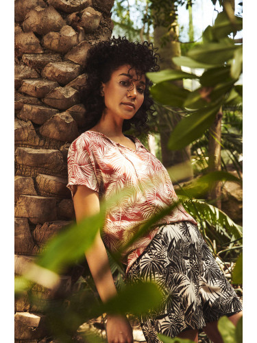 Marisse Shirt Blouse With A Plant Print L-Ko-3739 Magma