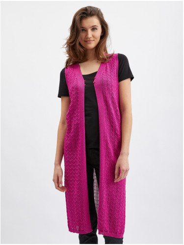 Orsay Pink Women's Sleeveless Cardigan - Women's