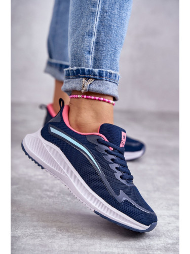 Дамски модни спортни обувки маратонки Navy Blue Ida