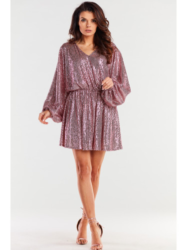 Awama Woman's Dress A485 Pink