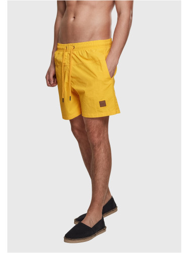 Men's Swimsuit Block Yellow