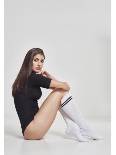 Women's college socks wht/blk