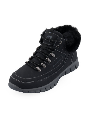 Women's winter shoes with alpine fur for ALPINE PRO CORMA black