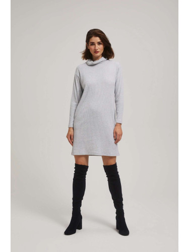 Marisse Gray Turtleneck Dress