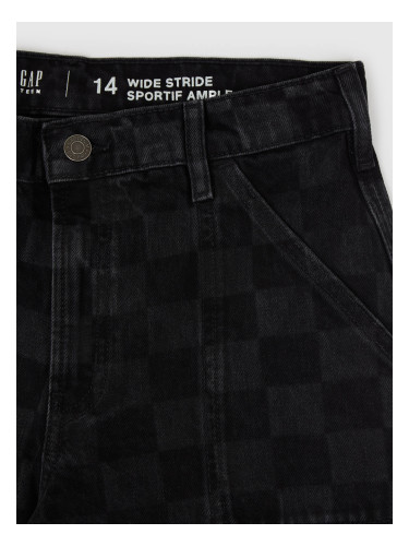 GAP Teen Jeans Wide Stride Checkerboard - Girls