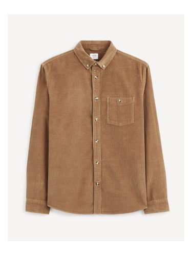 Celio Velour Shirt Carduroys - Mens