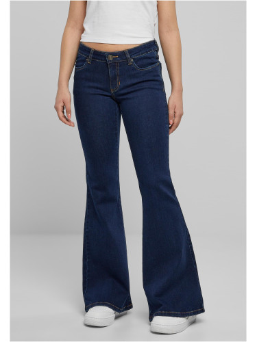 Women's Bell-bottomed Jeans - Navy Blue