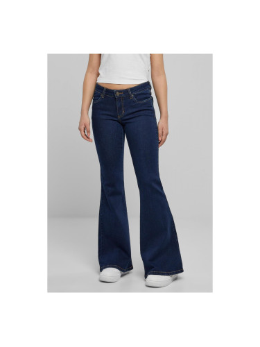 Women's Bell-bottomed Jeans - Navy Blue