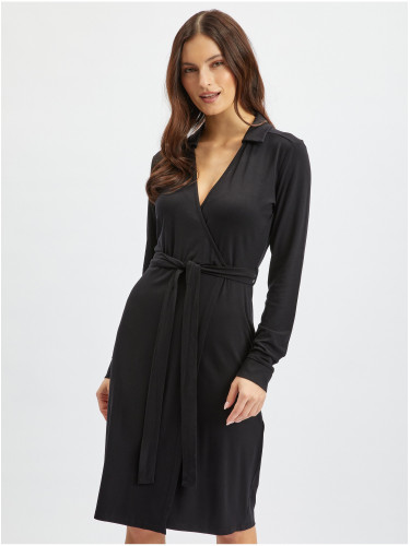 Orsay Black Women's Wrap Dress - Women's