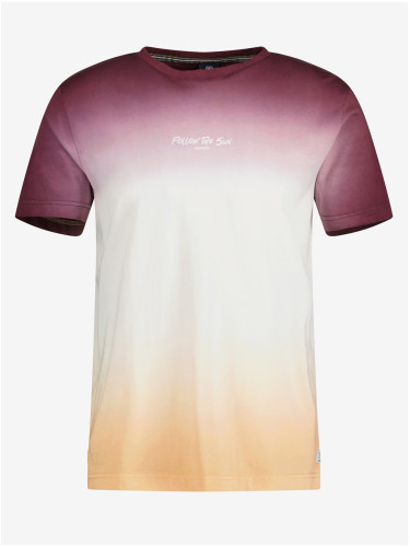 Orange-purple men's T-shirt LERROS - Mens