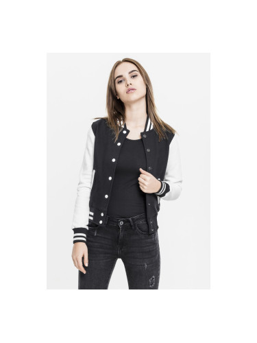 Women's two-tone College sweatshirt blk/wht